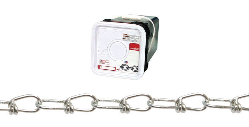 DOUBLE LOOP CHAIN 9/64IN ZINC PLATING CAMPBELL