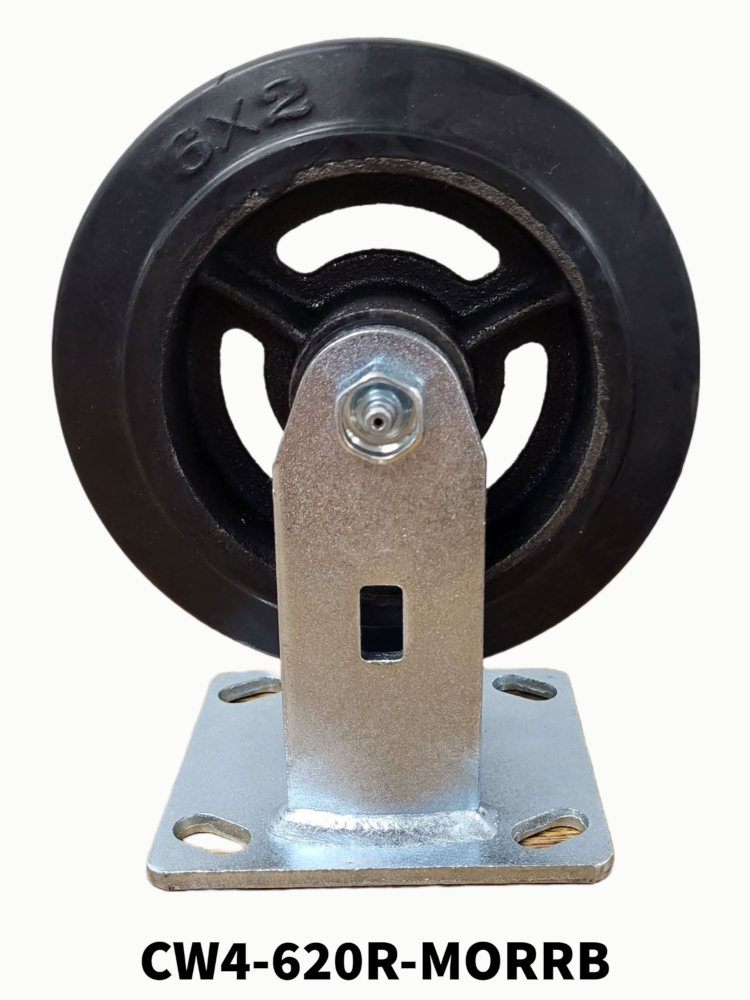 CASTER RIGID PLATE 6IN 800LB CAP