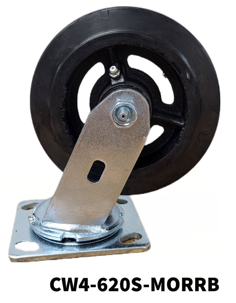 CASTER SWIVEL PLATE 6IN 800LB CAP