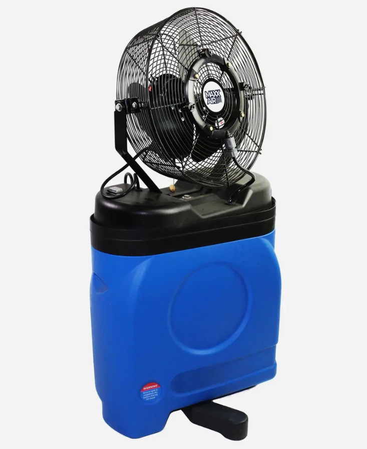 FAN, MISTING - 14IN 3 SPEED FAN INDEPENDENT FAN/MIST 20 GAL TANK 1000CFM