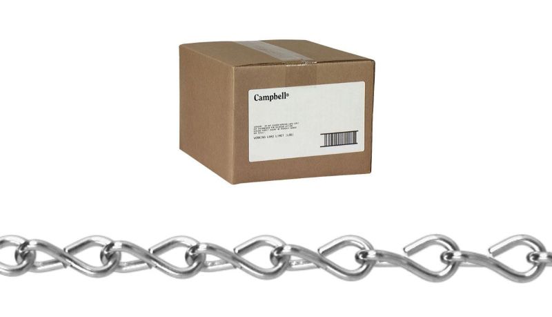 CHAIN JACK SINGLE STEEL 100FT PER CARTON ZINC PLATED