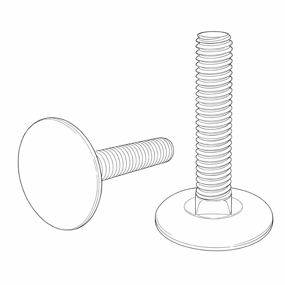 BOLT ELEVATOR 5/16 X 2-1/2 ZINC