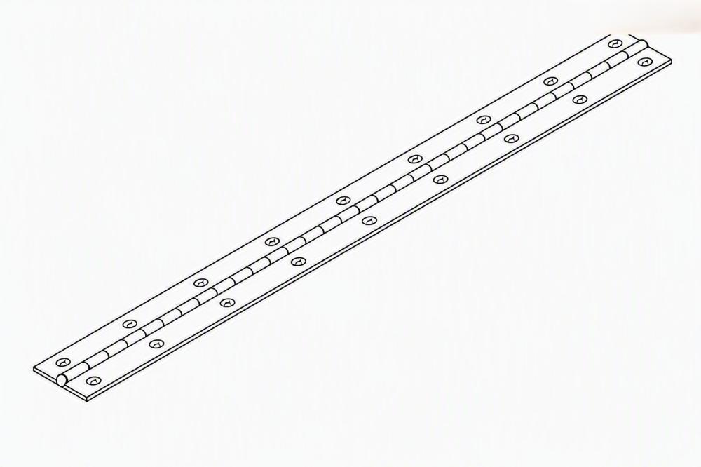 HINGE PIANO 2IN X 6FT PIANO HINGE STAINLESS STEEL