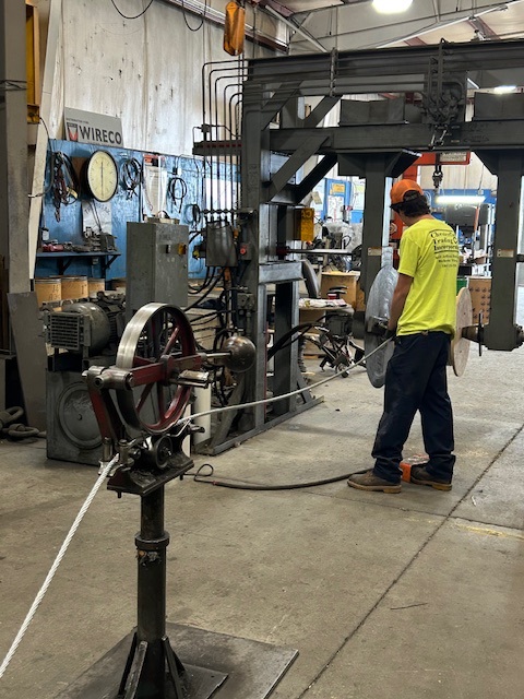 In-house wire rope fabrication
