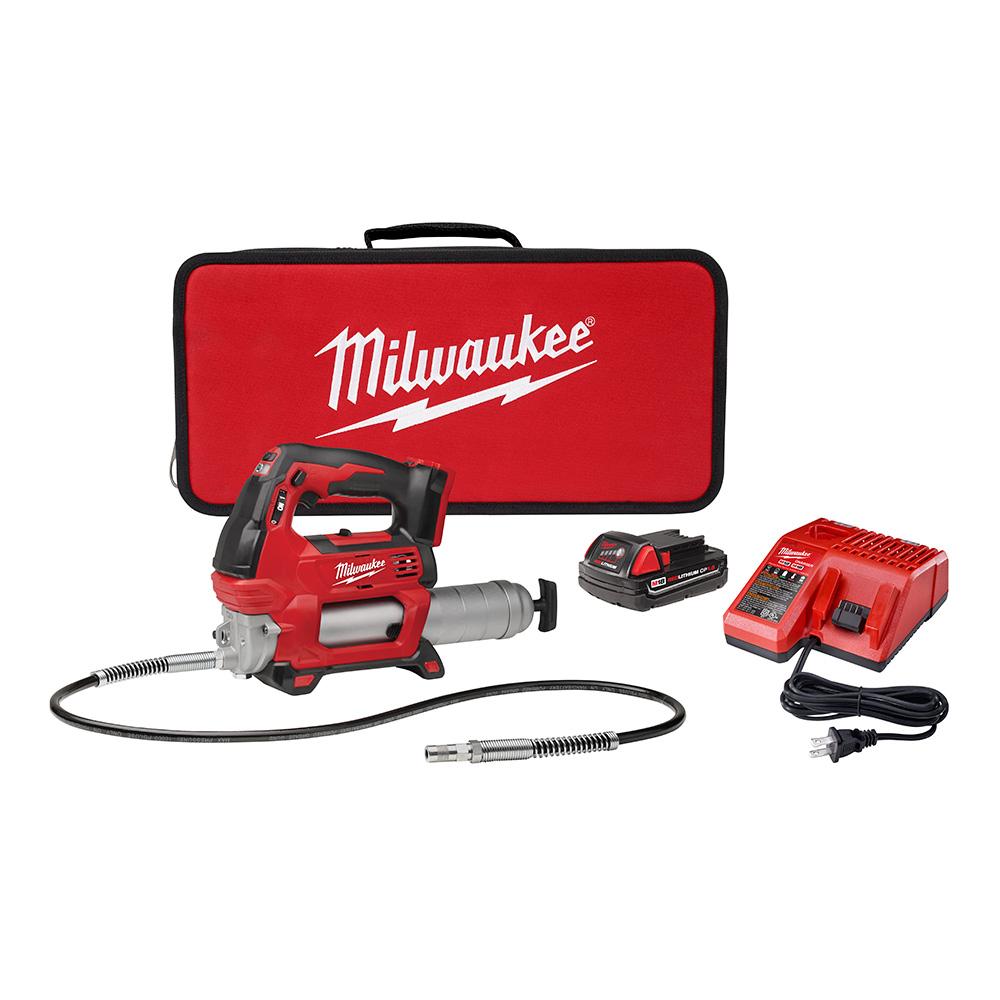 Milwaukee, METCO, Red, Lithium, Lithium-ion, 18v, V18, M18, cordless, battery, rechargeable, grease, gun, lubricant, luber, lube, greasegun, 2646