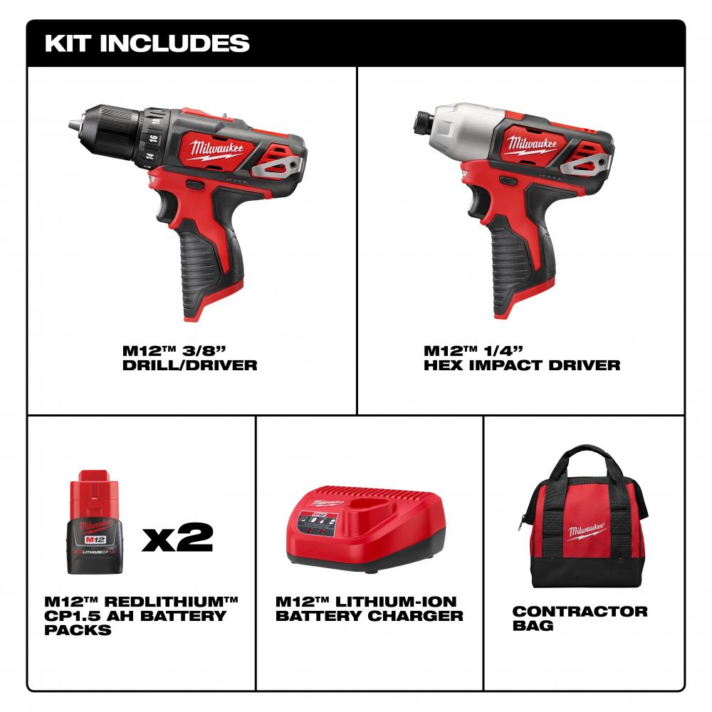 M12 Drill/Impact Combo Kit